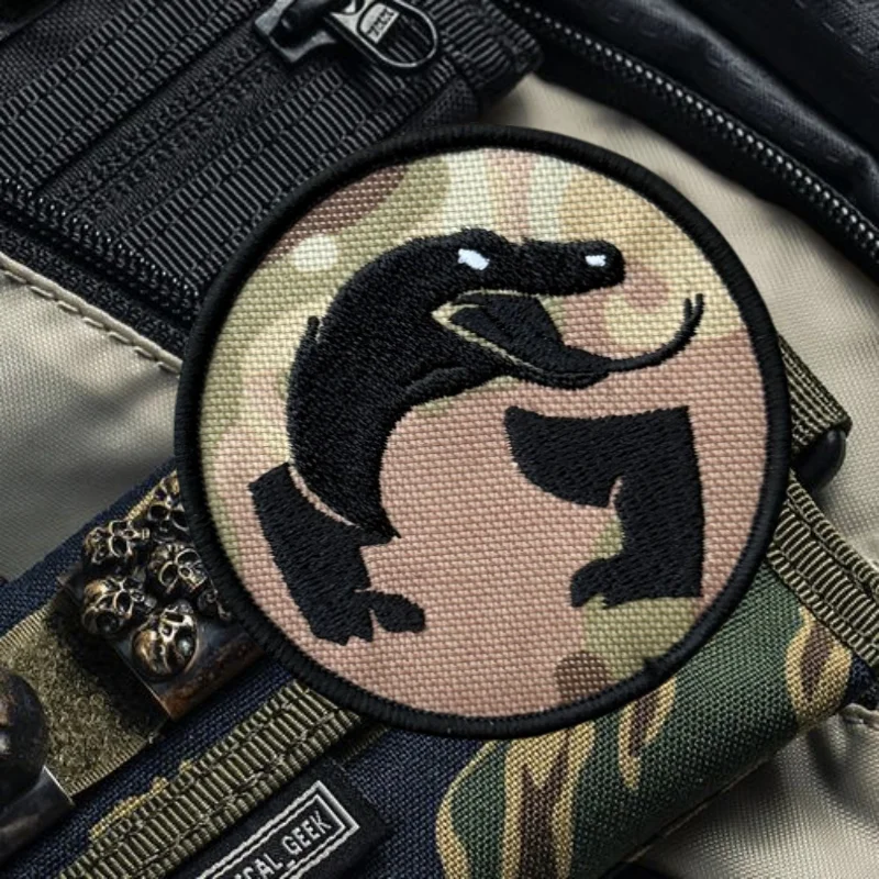 Parche bordado de Chevron "serpiente", chaleco táctico, insignia de moral con gancho y bucle, pegatinas para mochila militar, parches para brazalete para ropa - imagen 5