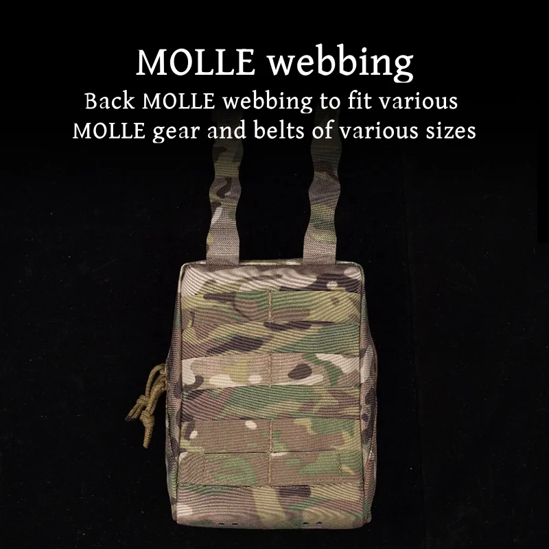 Bolsa multiusos multifuncional portátil de camuflaje, bolsa de almacenamiento, carga del sistema MOLLE - imagen 4