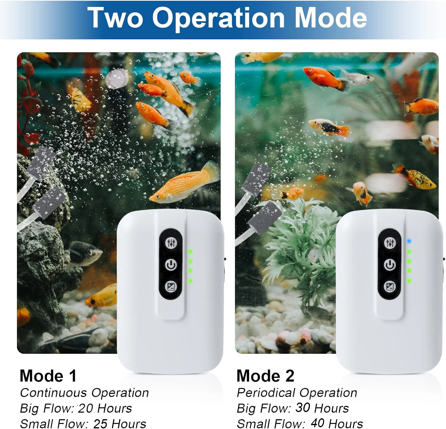 Bomba de oxígeno para pesca, oxigenador de pesca portátil recargable por USB, aireador de pesca silencioso, burbujeador de peces, bomba de aire para acuario - imagen 3