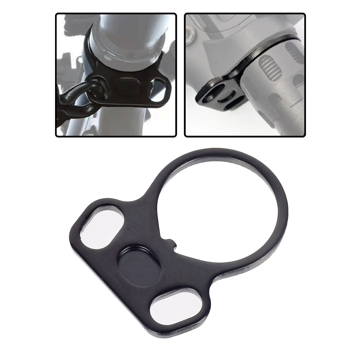 Soportes tácticos AEG GBB QD, montaje de eslinga, adaptador de botón de empuje de separación rápida, placa final de doble cara compatible con accesorios de caza M4 M16 AR15 - imagen 2