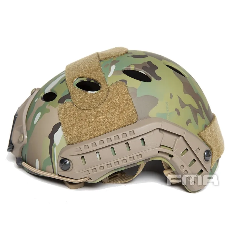FMA táctico Airsoft Paintball rápido fino PJ casco protector nieve camuflaje colores M/L L/XL - imagen 2