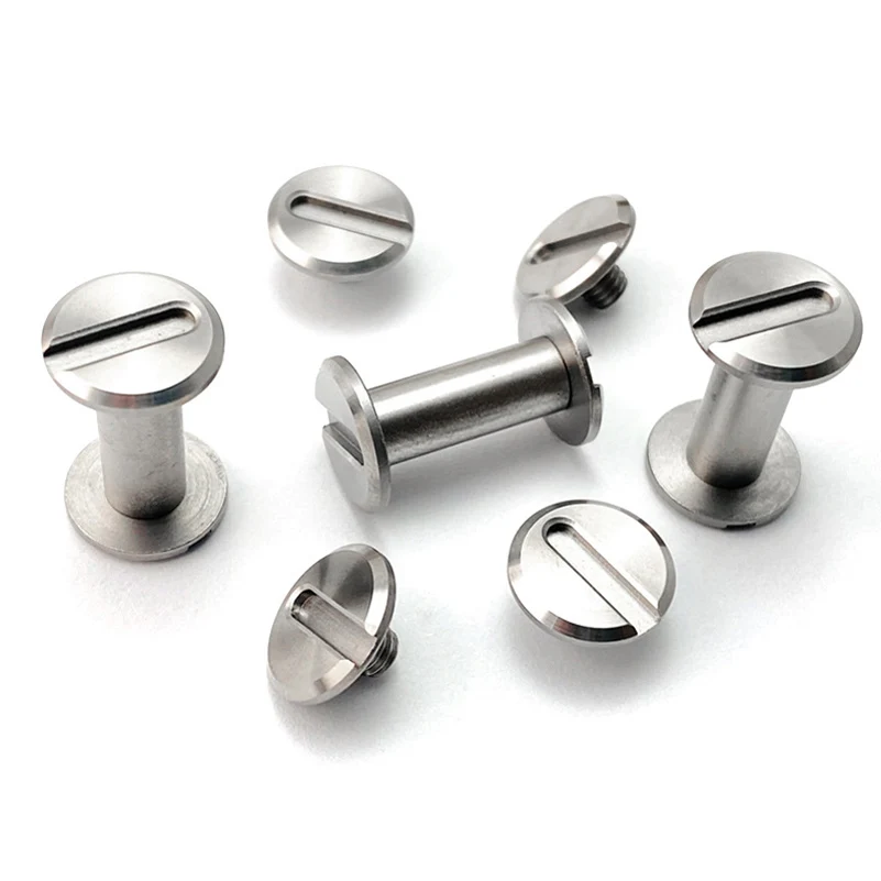 10 unids/lote de cuchillos Shirogorov estilo 416 Material de acero inoxidable mango de cuchillo tornillos de bloqueo remache clavo perno sujetador DIY pieza de fabricación - imagen 2