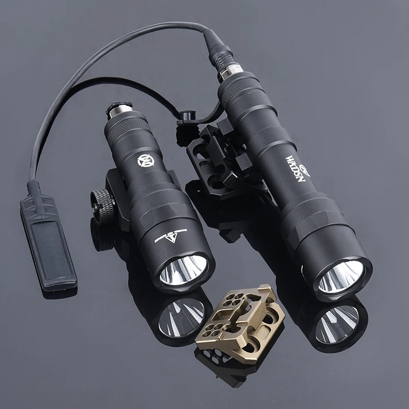 Surefir-linterna táctica SF M600U M300C, luz LED blanca de 400/600 lúmenes, Base de montaje Keymod de M-LOK de Metal, compatible con riel Picatinny de 20mm - imagen 4