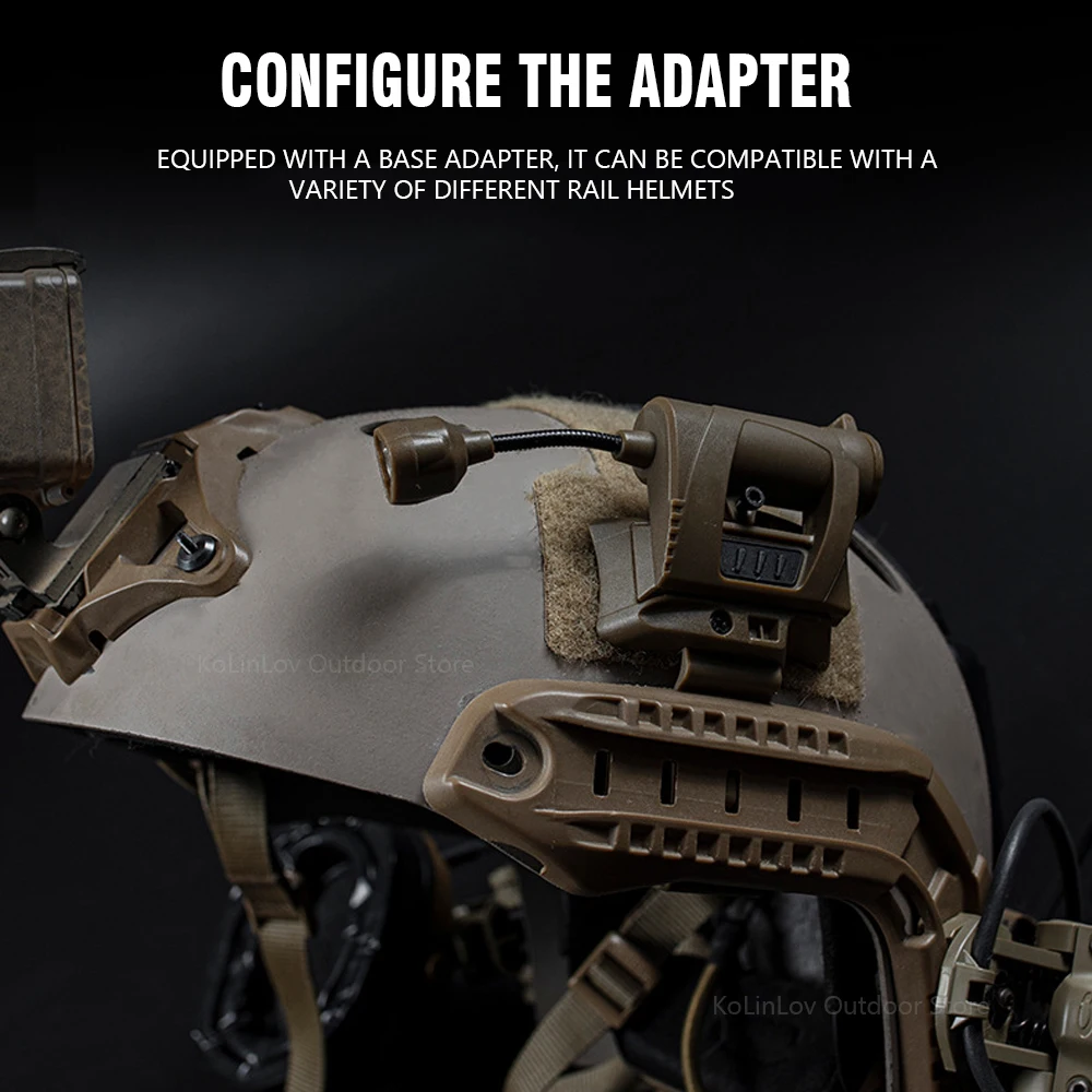 Luz táctica para casco Airsoft MPLS CHARGE 4 modos verde rojo blanco IR lámpara láser para casco cascos rápidos luces de señal - imagen 2