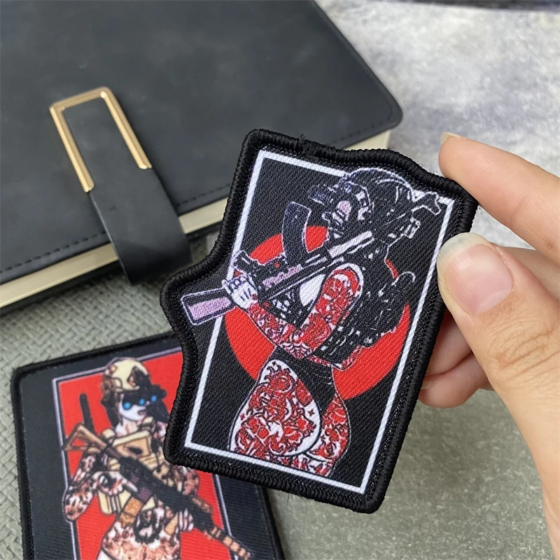 Sublimado "Special Girl V3" equipo táctico moral brazalete militar parche impreso brazalete gancho y bucle ropa mochila pegatina - imagen 3