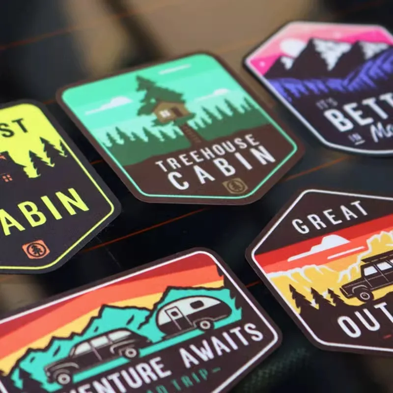 Adventure al aire libre Camping pegatina reflectante aventura espera Escape Salvaje Oeste descubrimiento táctico decoración de colección de recortes - imagen 4