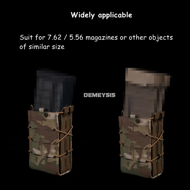 Bolsas dobles para revistas de tiro para 5,56, 7,62 Mag, tiro rápido, caza táctica, Airsoft, MOLLE, bolsa de 9MM, bolsa para revistas MOLLE - imagen 5