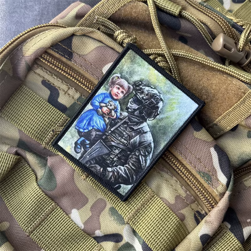 Parche táctico militar con velcro para mochila y ropa