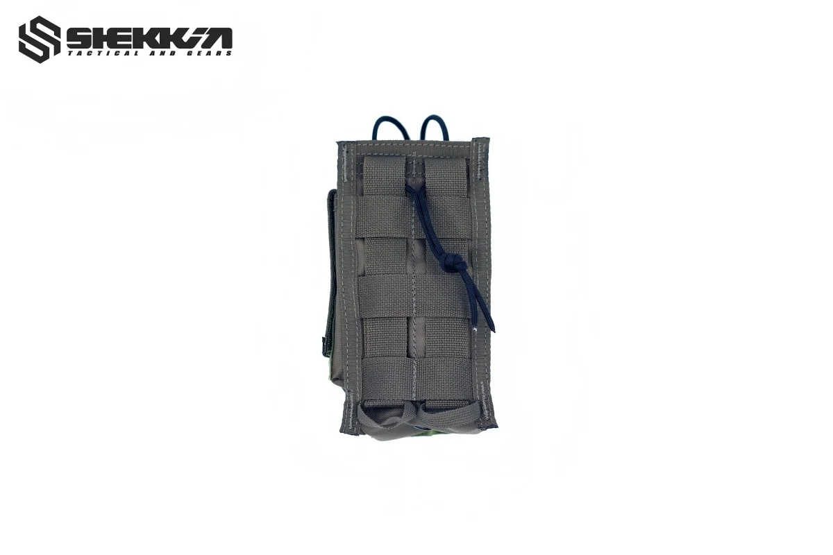 Bolsa táctica para cargadores 9 mm MOLLE radio portátil ajustable - imagen 5
