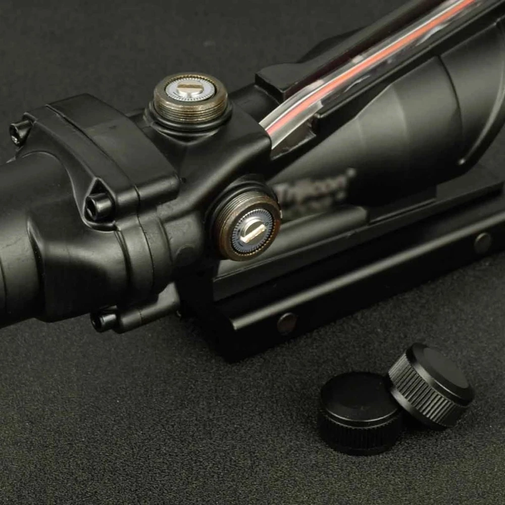 Lambul-mira telescópica para Rifle M16, mira telescópica de punto rojo, óptica holográfica, para caza Airsoft, ACOG 1X32 - imagen 2