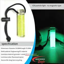 Marcador luminiscente táctico 20 mm para buceo y supervivencia