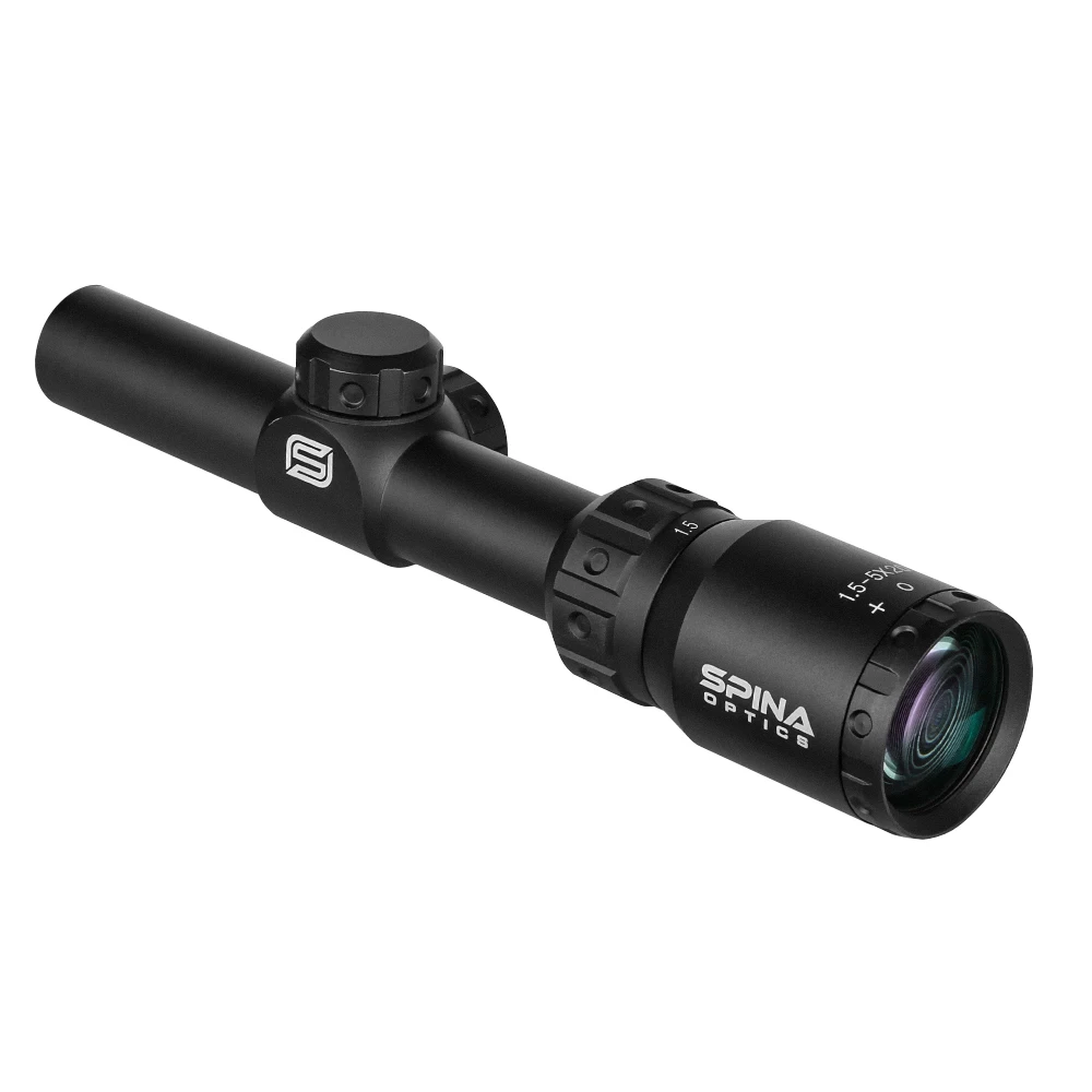 SPINA Optics-mira telescópica para Rifle de caza, mira óptica compacta para tiro al aire libre, con ajuste corto, BT 1,5-5X20 - imagen 2