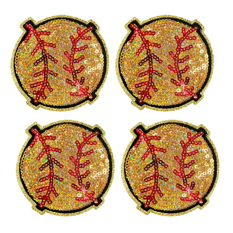 Parche termoadhesivo lentejuelas para ropa, béisbol, fútbol y baloncesto - imagen 4