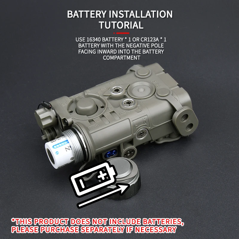 Linterna láser multicolor táctica NGAL, luz LED estroboscópica para arma de explorador Airsoft con riel de 20mm, mira láser IR roja, verde y azul Nylo - imagen 5