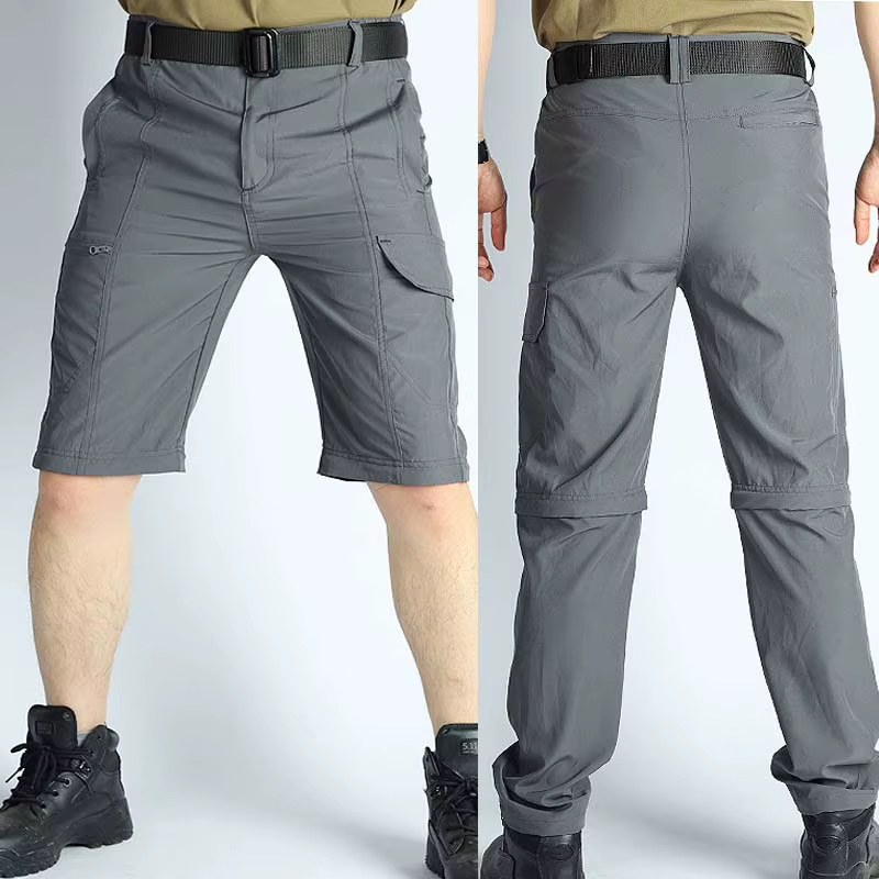Pantalones cargo desmontables secado rápido transpirables trekking - imagen 3