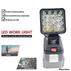 Makita luz LED de trabajo recargable para exterior, emergencia