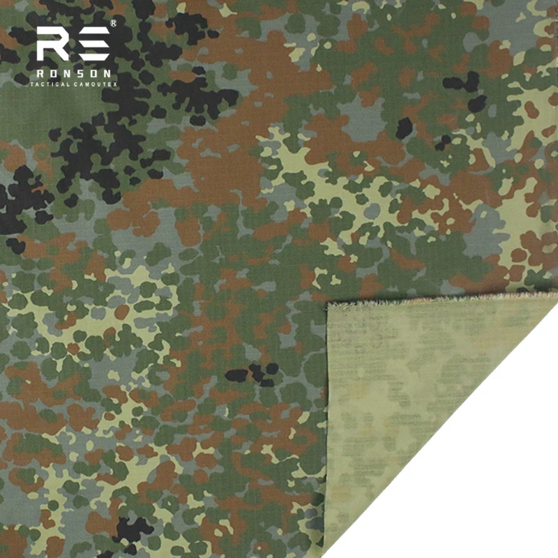 Punto alemán CL camuflaje 500D/1000D Nylon/Nylon tela a cuadros de algodón resistente a la abrasión ropa de trabajo sombreros tela antiinfrarrojos