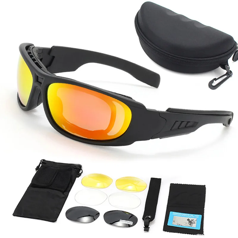 Daisy C6 Gafas tácticas polarizadas antibalas kit 4 lentes