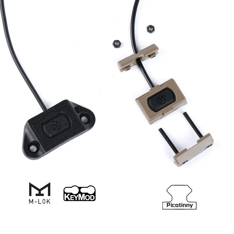 WADSN-interruptor de presión Modbutton táctico para pistola de Airsoft, M600, M300, PEQ-15, DBAL, NGAL, armas, linterna, accesorios de explorador - imagen 5