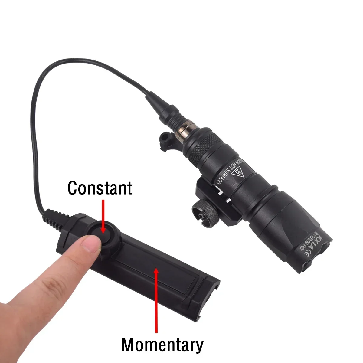 Linterna táctica Surefire SF M600 M600B, luz para armas, Rifle Airsoft M300 M300C, luz de explorador, compatible con riel de 20mm, lámpara para pistola de caza - imagen 5