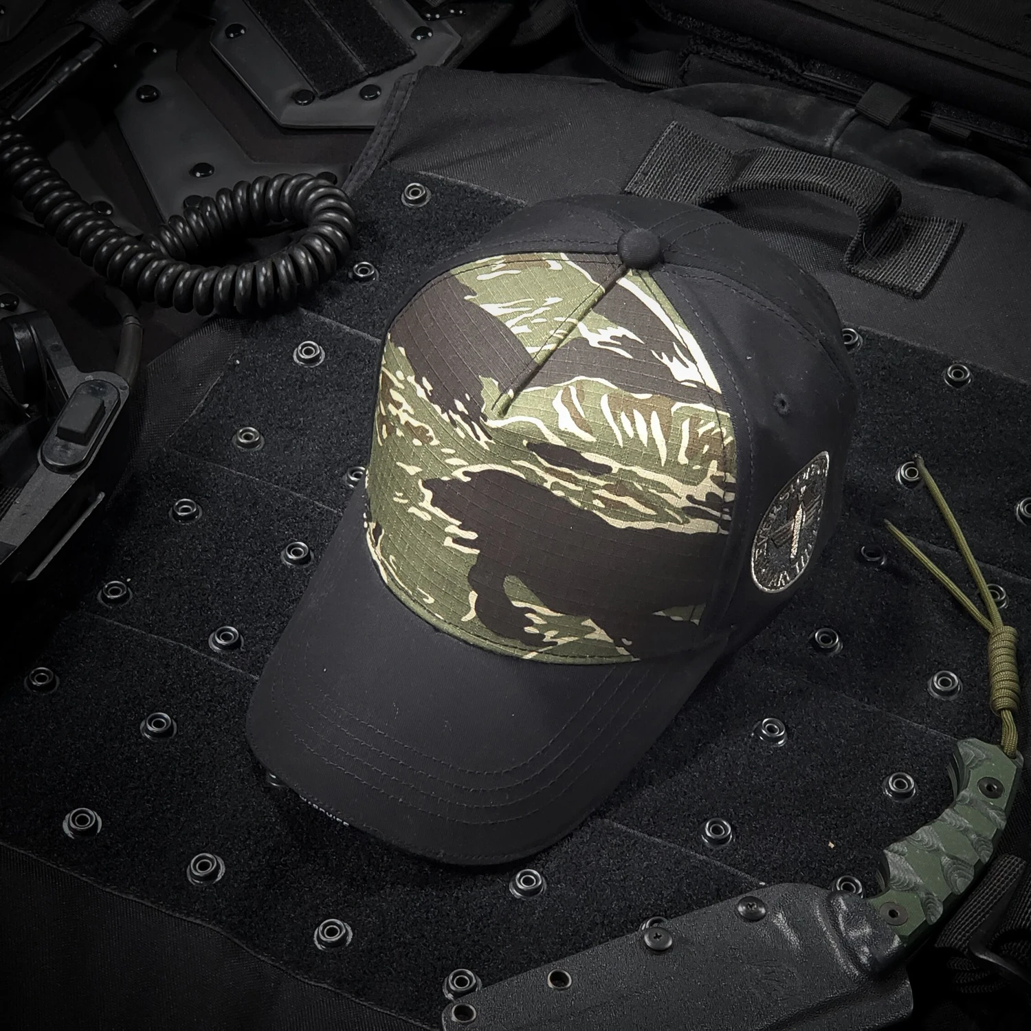 Gorra de béisbol de camuflaje, gorra de pesca Flecktarn, gorra de protección solar ajustable transpirable Unisex, gorra de caza, sombrero de pesca - imagen 5