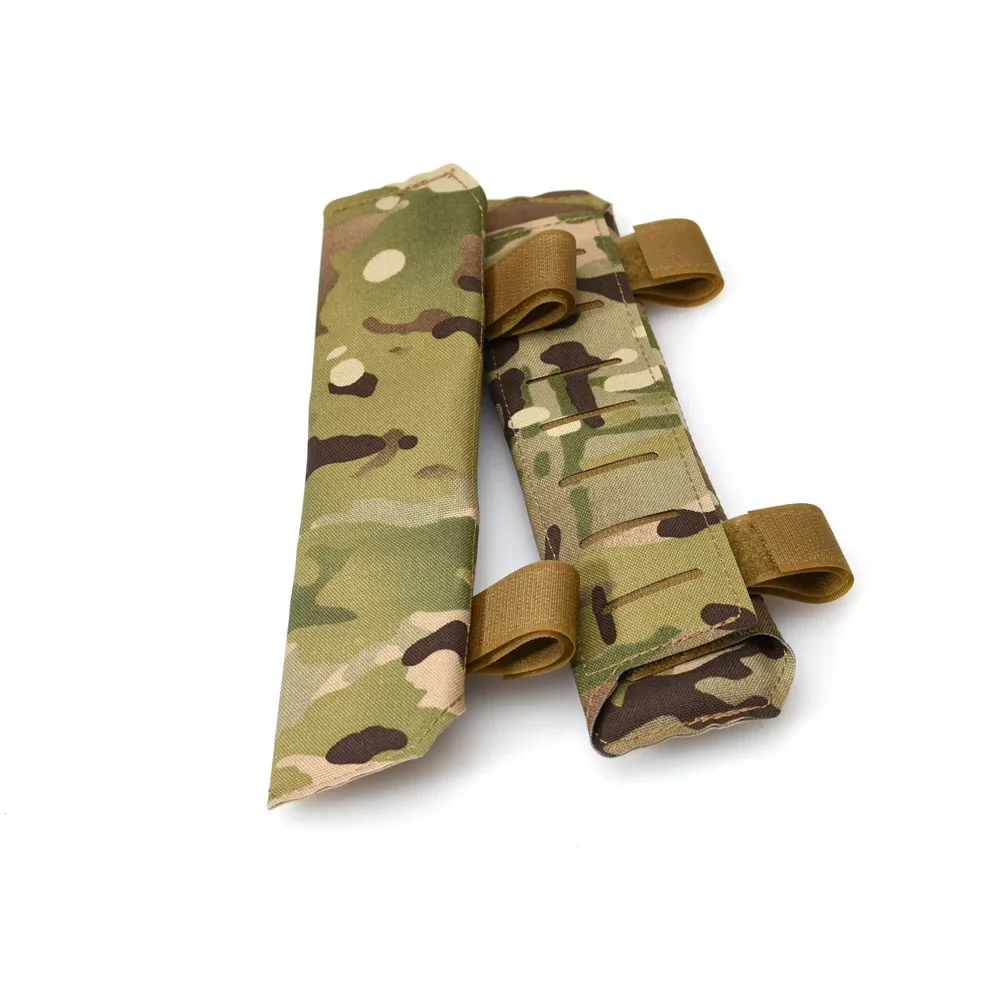 1 par de soporte de placa táctica, conjunto de hombreras, chaleco, correas de corte láser, cubierta - imagen 4