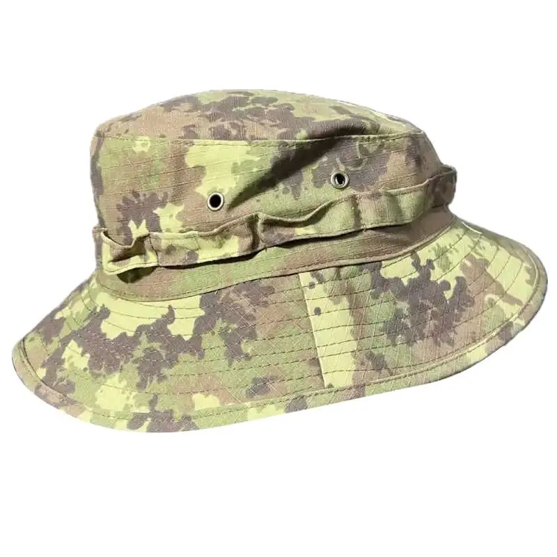 Gorra de caza y pesca al aire libre para hombres y mujeres, patrón de camuflaje italiano, cúpula a prueba de viento, sombrero de alero corto - imagen 3