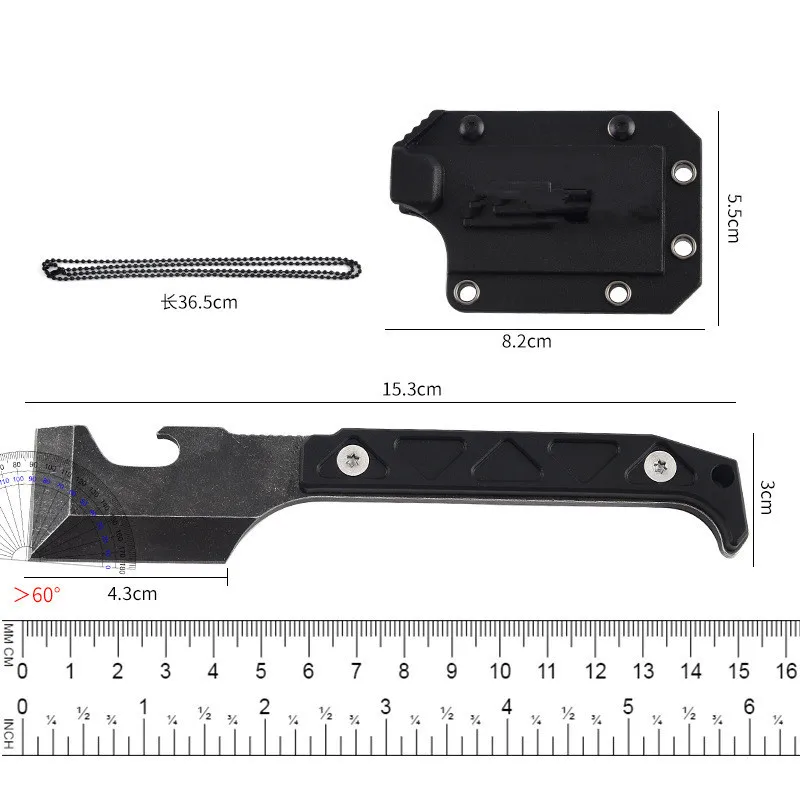 Cuchillo supervivencia multifuncional EDC abridor botellas - imagen 5