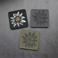 Edelweiss Parche táctico moral reflectante con grabado láser