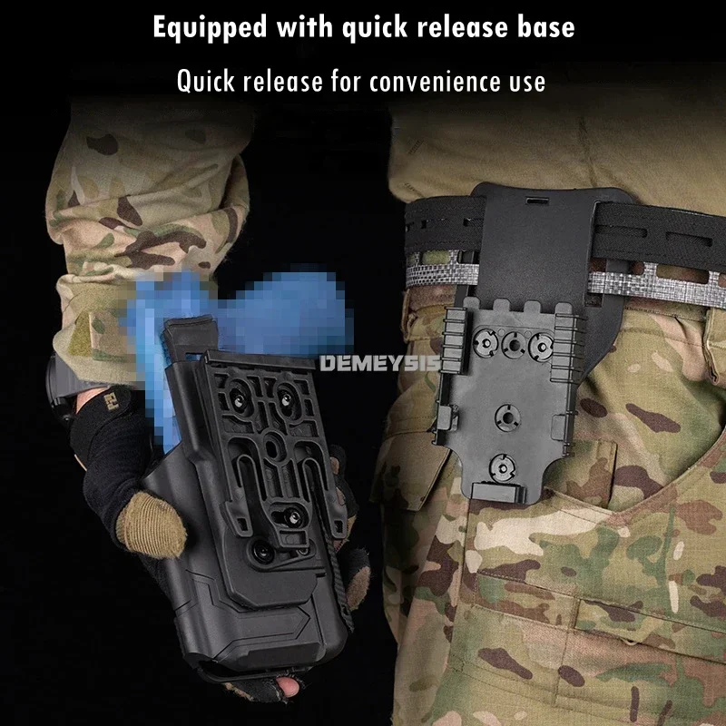Pistolera táctica Universal para Glock Sig Sauer Walther, sistema de bloqueo rápido, funda de pistola de tiro de caza, X300U-A ligera - imagen 4