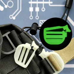 Gancho Nailon Luminoso Desmontable para Mochilas Tácticas