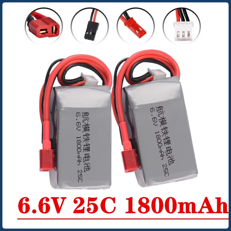 Batería LiFePO4 para transmisor Futaba con conector JST