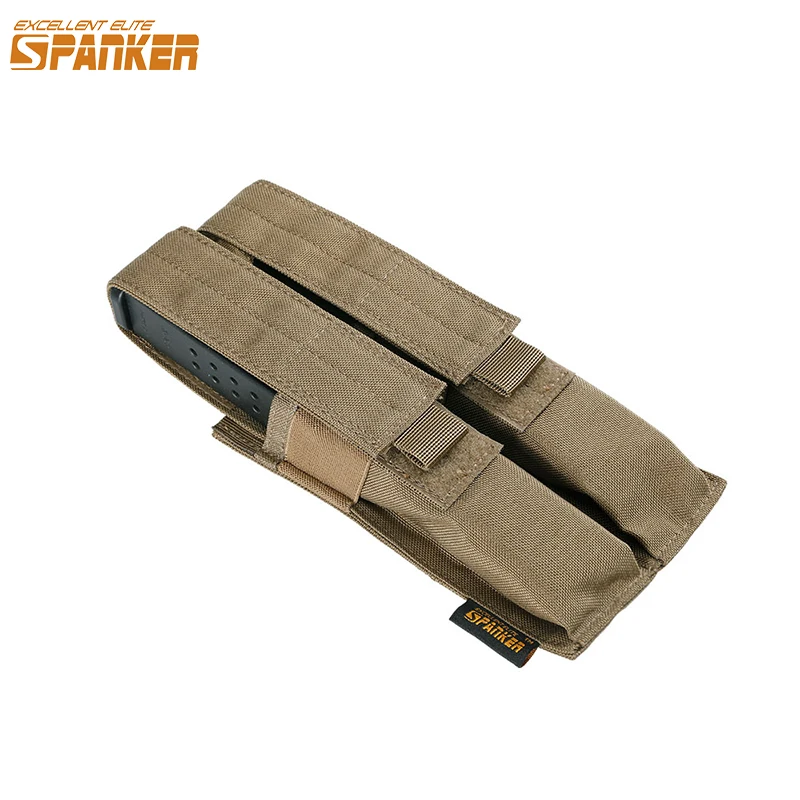 Bolsa táctica para revistas MP5 MP7, bolsa Modular Molle doble Mag para Airsoft, bolsa KRISS con Clip para revistas con tapa abierta