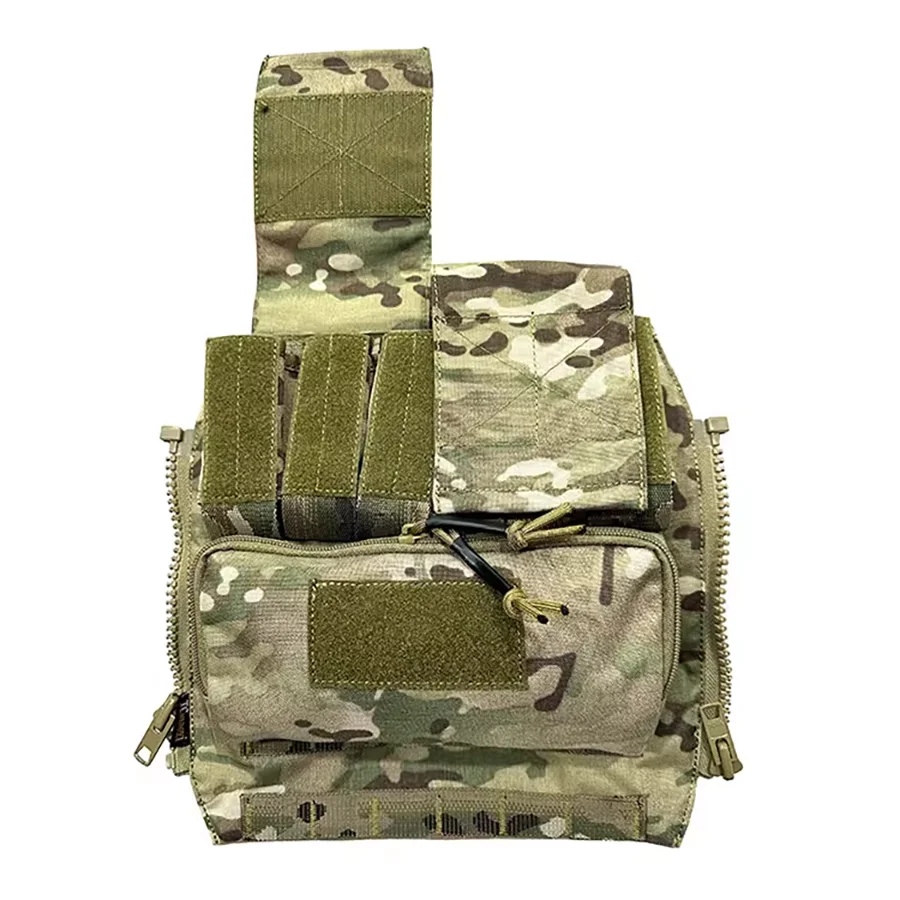 Chaleco táctico de caza, Panel trasero con cremallera, bolsa de Panel trasero, bolsa de accesorios MOLLE para AVS CPC JPC2.0 - imagen 5
