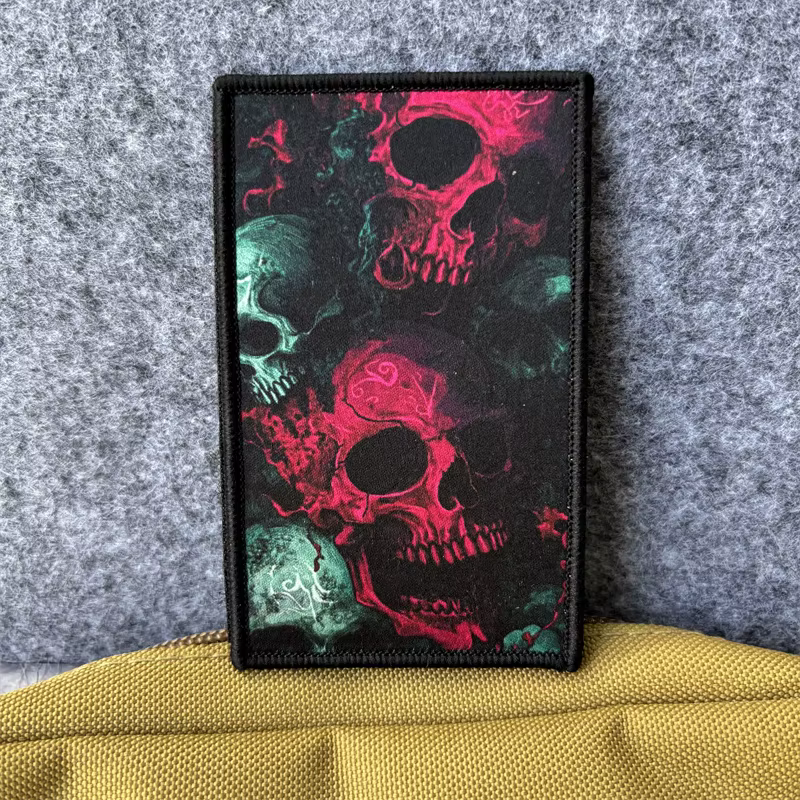 Parche táctico calaveras con gancho y bucle para MOLLE - imagen 3