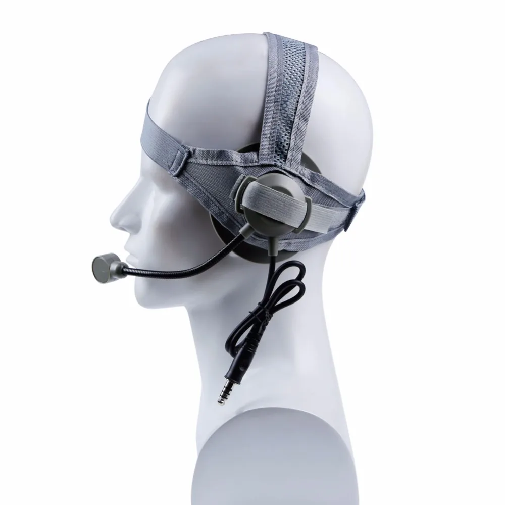 Uso de auriculares tácticos con PTT para Walkie Talkie Bowman Elite II auriculares de caza CS - imagen 4