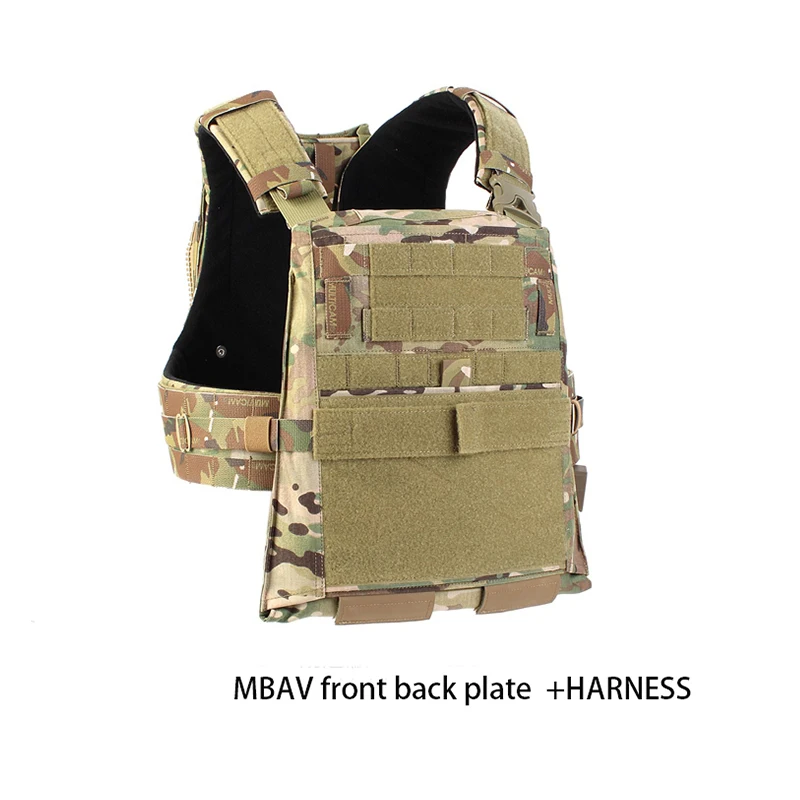 AVS portador de placas frontales, adaptador de arnés, soporte táctico, chaleco de caza - imagen 2