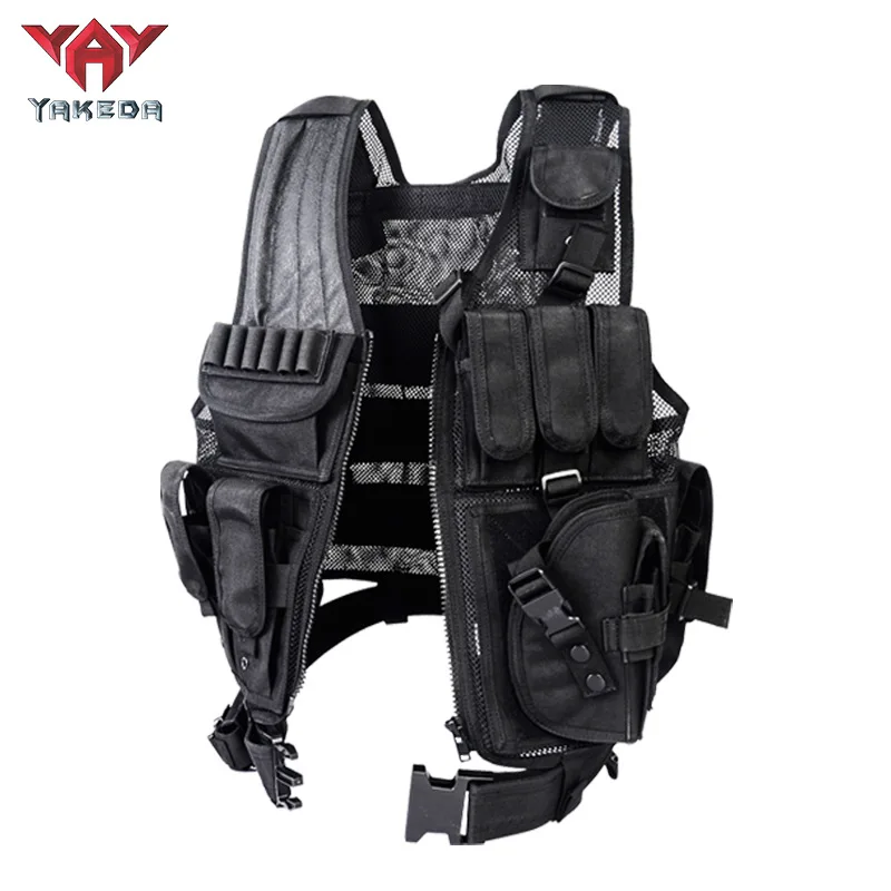 YAKEDA Outdoor Tactical Vest Multi-functional Breathable Training Vest Mesh Camouflage Vest Protective Equipment - imagen 3
