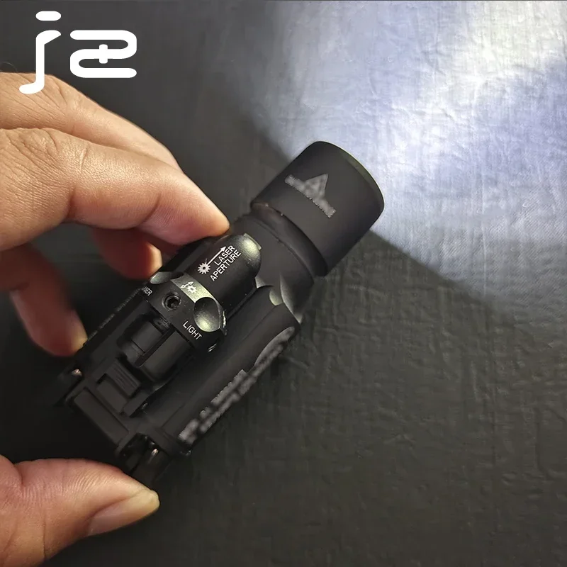 Linterna táctica SF X400 X400U Ultra, láser rojo LED, luz blanca para colgar, luz para arma de caza, ajuste de riel de 20mm Glock G17 G18 - imagen 5