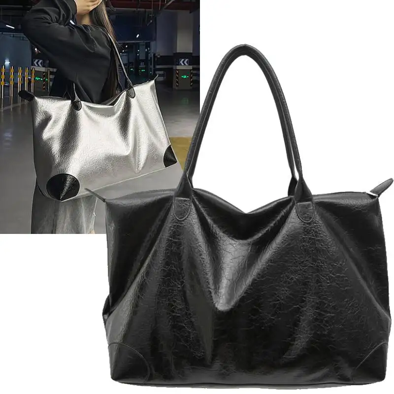 Bolso de mano de PU para gimnasio y Yoga, bolso de hombro tipo bandolera deportivo para Fitness, para acampar al aire libre, senderismo, escalada, bolso de equipaje grande - imagen 2