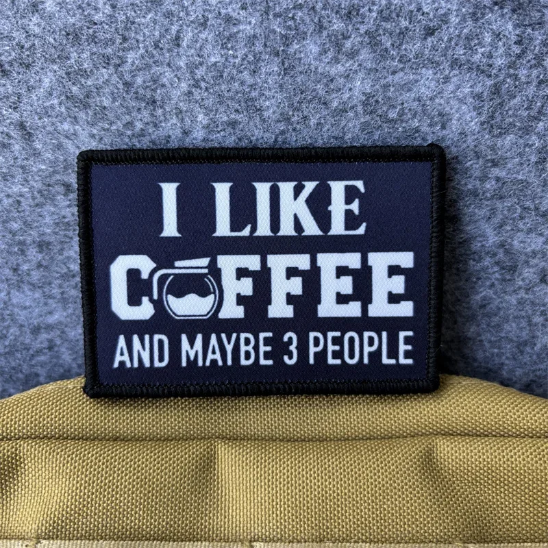 Parche táctico I LIKE COFFEE – Velcro para mochila o ropa - imagen 5