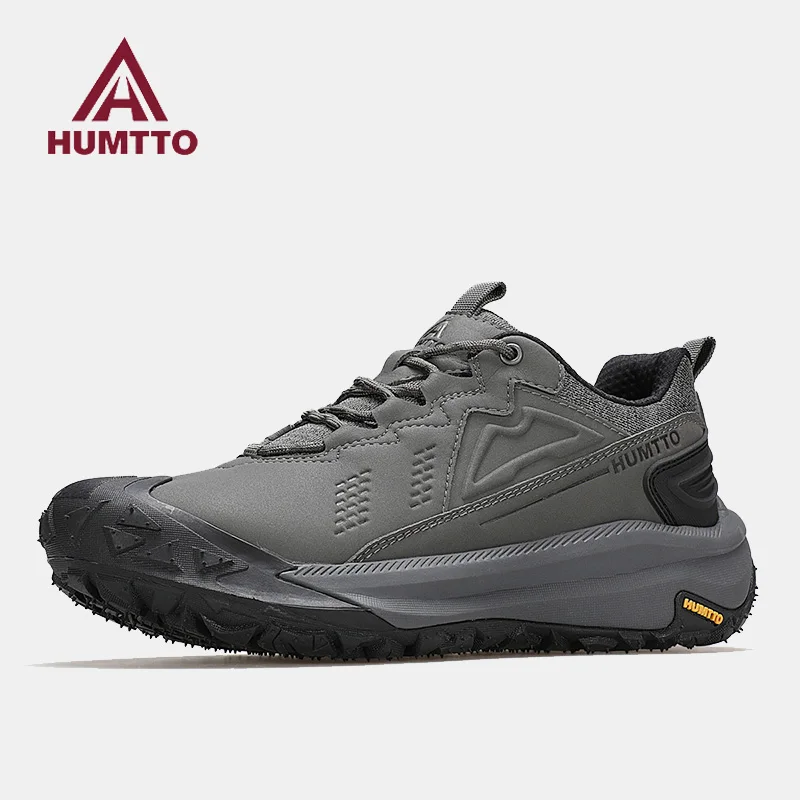 HUMTTO-zapatos de senderismo para hombre, botas de viaje impermeables, zapatillas deportivas para exteriores, botas de caza de cuero, calzado táctico para senderismo y tobillo