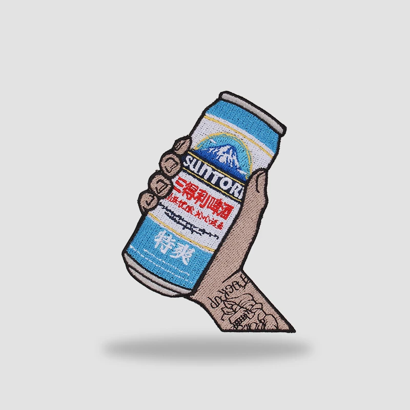 Parche bordado de la serie Beer, insignia táctica de "Among Drinking Buddies", Yanjing, swarovski, copos de nieve, asaho, Brut, 1664 - imagen 4