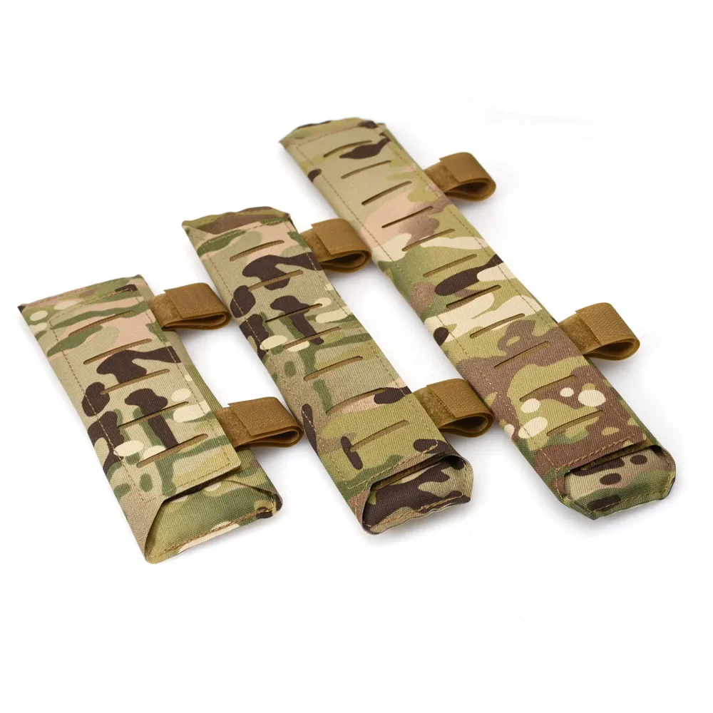 1 par de soporte de placa táctica, conjunto de hombreras, chaleco, correas de corte láser, cubierta - imagen 2