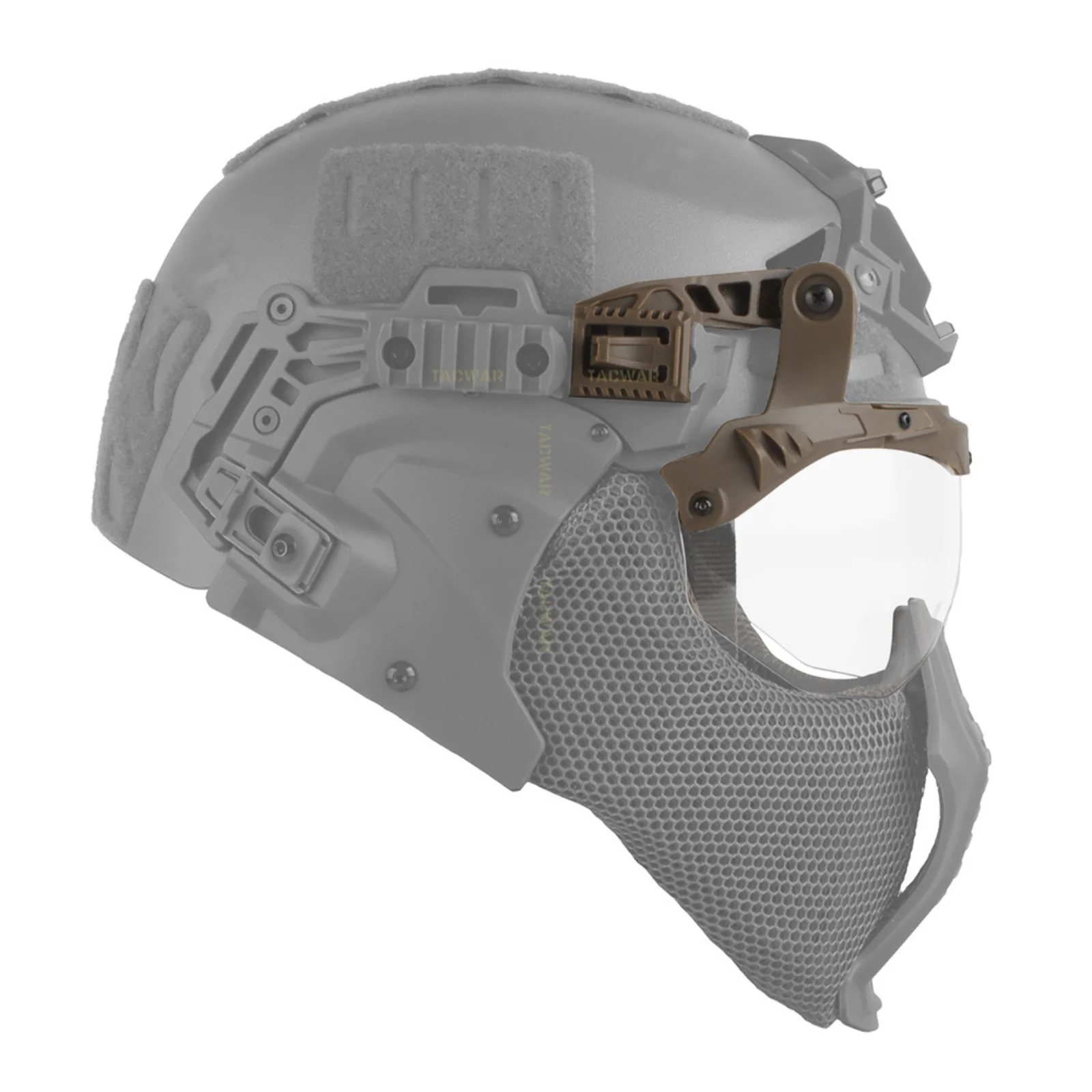 Gafas con tapa para casco Wendy 3,0, casco táctico, gafas protectoras con montaje en riel para caza, Airsoft, CS, entrenamiento, Cosplay - imagen 5
