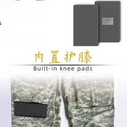 Pantalón táctico militar con rodilleras y coderas integradas
