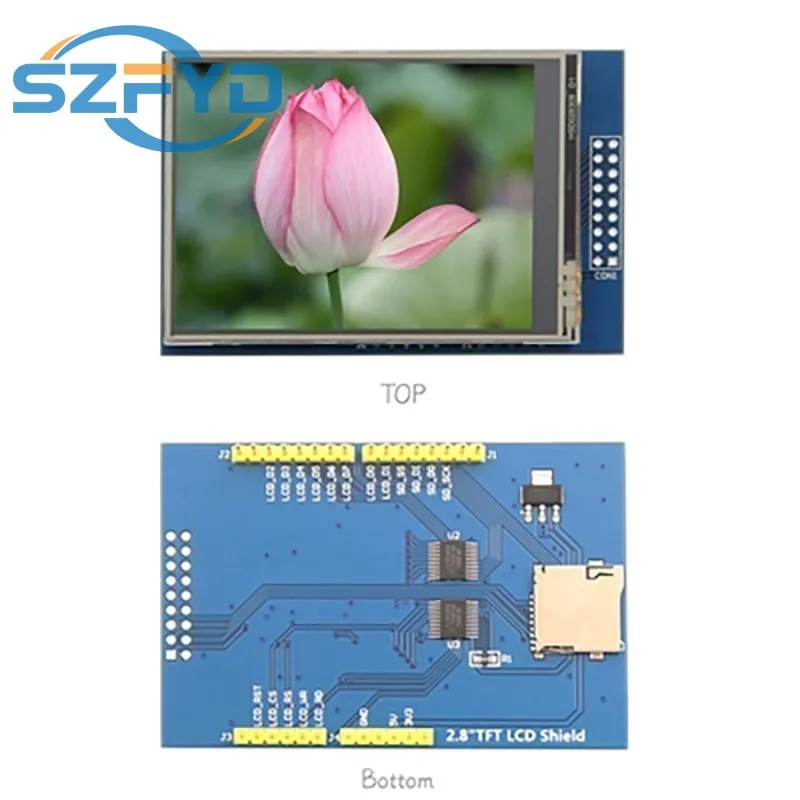 Módulo LCD Pantalla LCD TFT de 2,8 pulgadas para placa Arduino UNO R3 y soporte Mega 2560 con lápiz táctil Gif - imagen 2