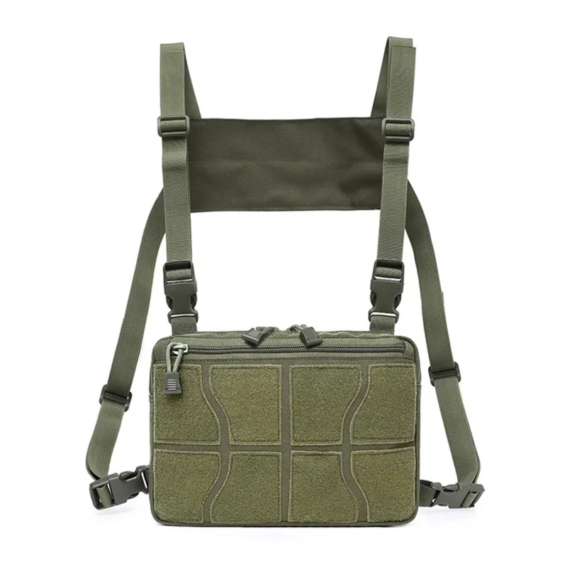 Chaleco táctico para exteriores, bolsa militar para el pecho, CS, juego de guerra, Airsoft, bolso de hombro, sistema Molle, riñonera transpirable de nailon para hombre - imagen 2