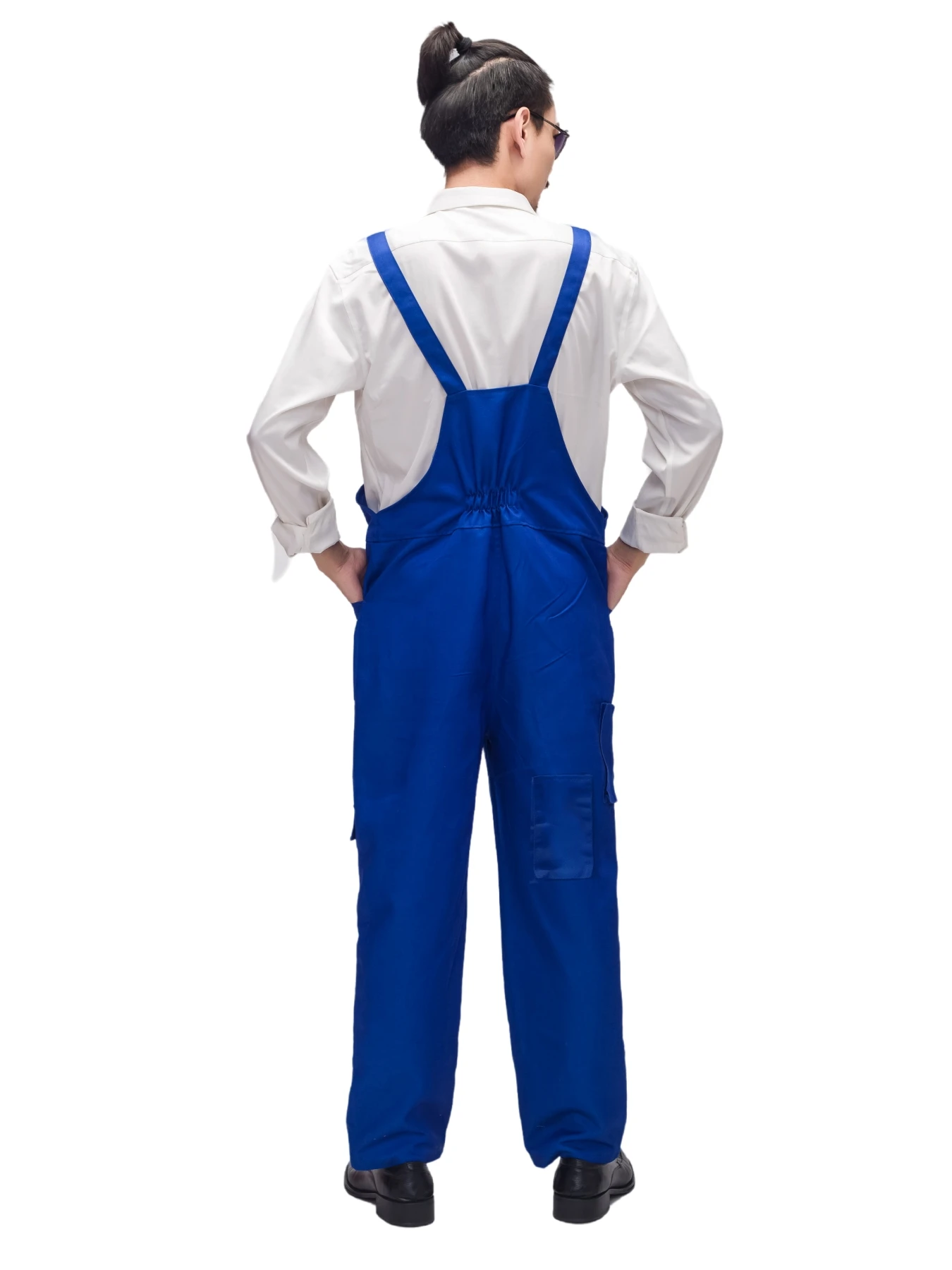 Monos multibolsillos con bloques de Color para hombre, pantalones protectores de trabajo, uniformes, mono de trabajo informal, S-4XL, novedad de 2024 - imagen 4