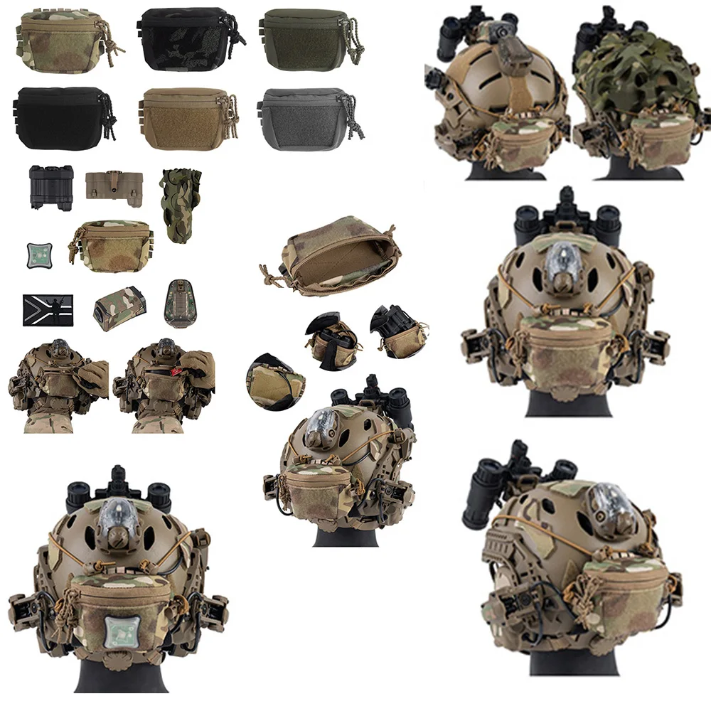 Caza al aire libre CS juego deportes SC casco bolsa almacenamiento casco accesorios doble cremallera juego táctico accesorios de película - imagen 2
